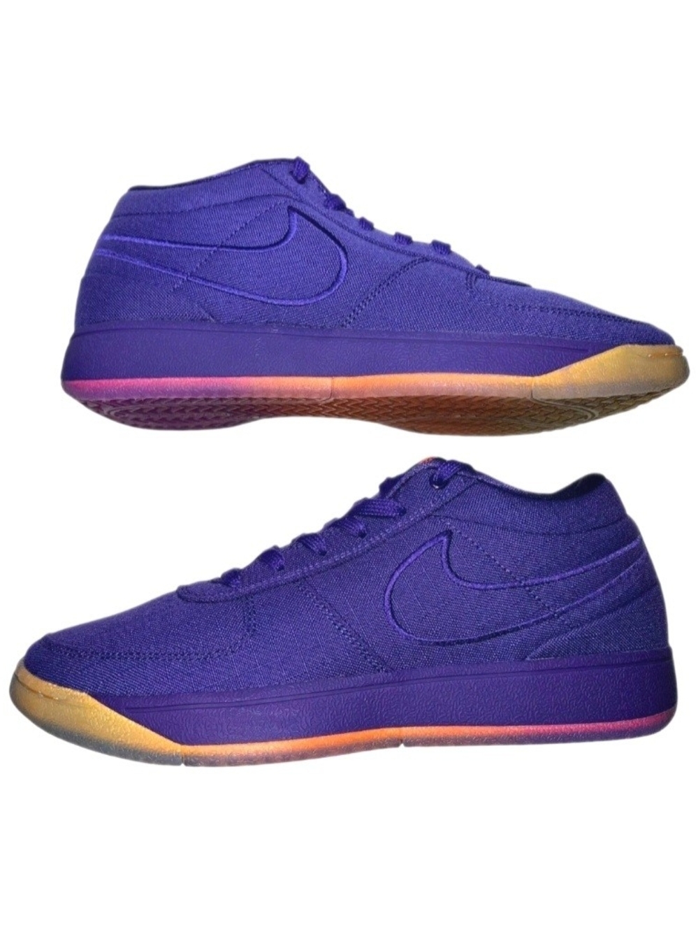 Nike Book 1 Court Purple Sunset Total Orange Nby HJ5351-500 US Men's Size 12 - Picture 4 of 13